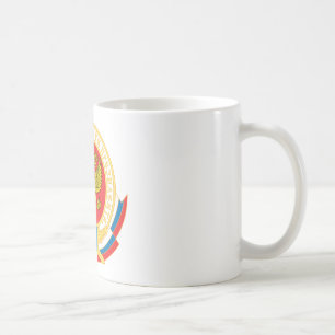 Russian president's security emblem coffee mug