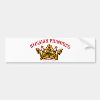 Russian Princess Bumper Sticker