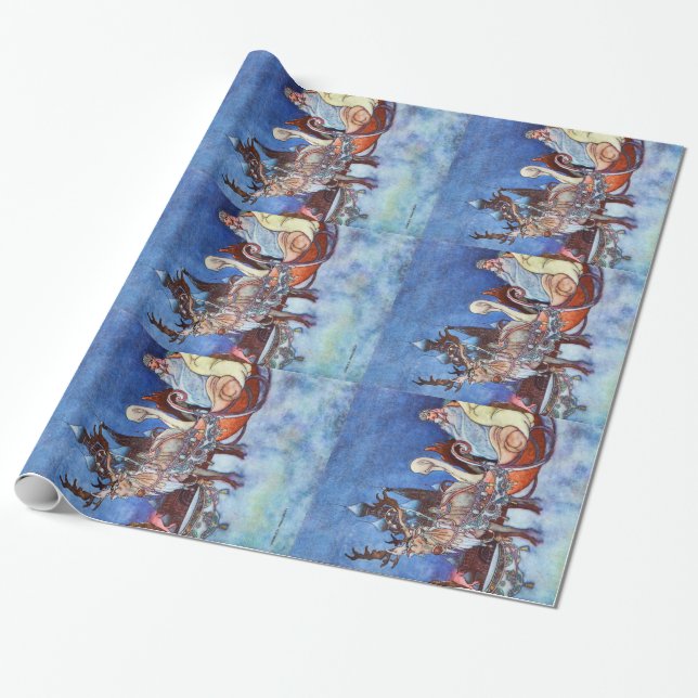 Russian Princess Charles Robinson Illustration Wrapping Paper (Unrolled)