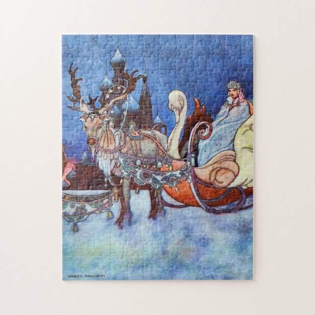 Russian Princess Winter Scene by Charles Robinson Jigsaw Puzzle (Vertical)