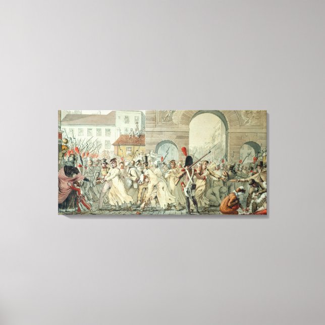 Russian Prisoners Paraded on the Boulevard Canvas Print (Front)