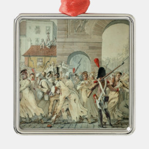 Russian Prisoners Paraded on the Boulevard Metal Ornament