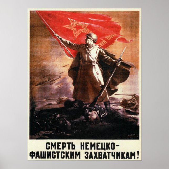 Russian Propaganda Poster from WWII (Front)