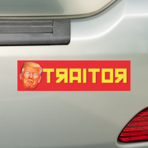 Russian Puppet Traitor Anti-Trump Bumper Sticker
