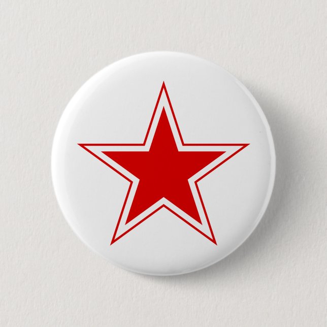 Russian Red Star 2 Inch Round Button (Front)