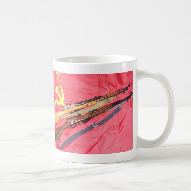 russian rifles mosin, sks coffee mug (Right)