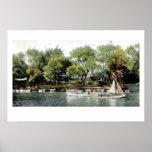 Russian River Boating Poster Print