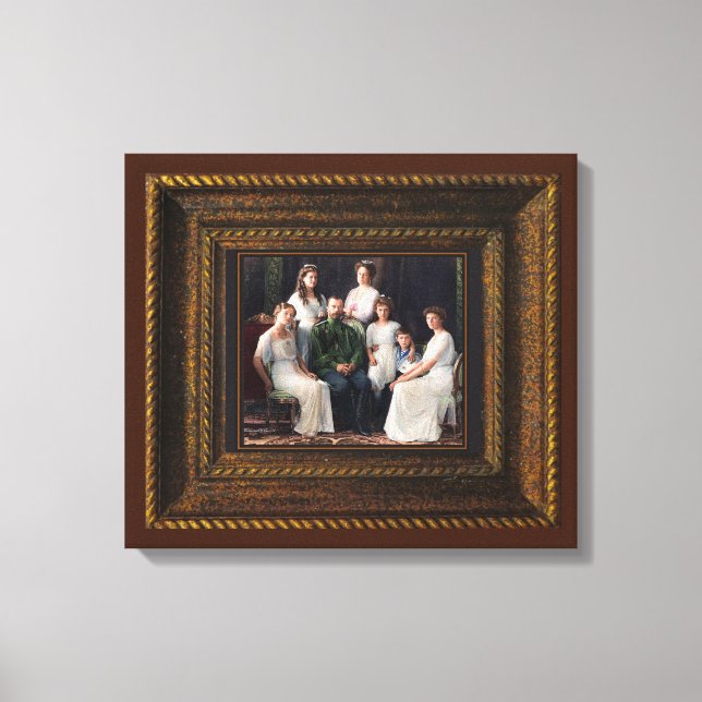 Russian Royal Martyrs Romanov  Canvas Print (Front)