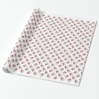 Russian Santa Claus light  Wrapping Paper