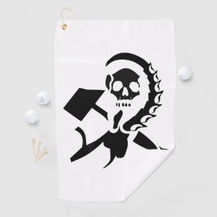 Russian Sickle and Hammer Evil Invasion Golf Towel