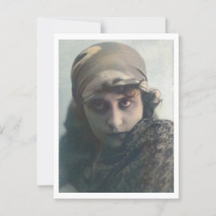 Russian Silent Film Star 1910s Postcard