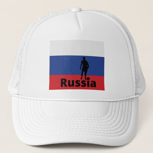 Russian soccer, customizable trucker hat (Front)
