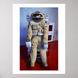 Russian space suit poster