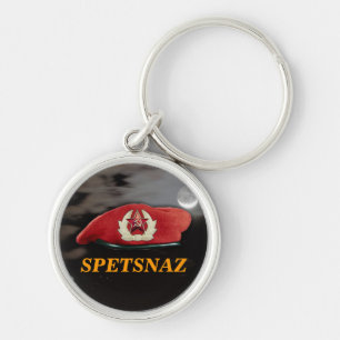 Russian Spetsnaz special forces beret badge vets K Keychain