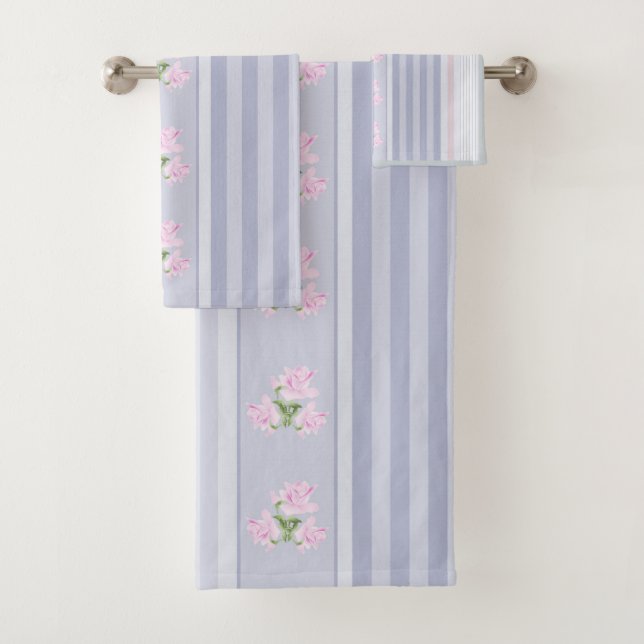 Russian, striped , patchwork bath towel set (Insitu)