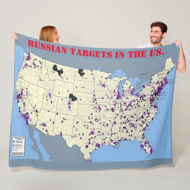 RUSSIAN TARGETS in the US Fleece Blanket (In Situ)