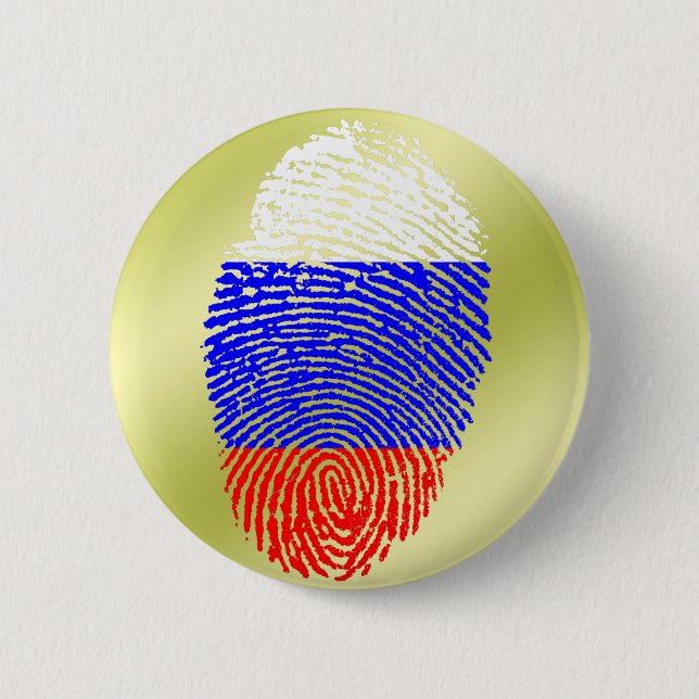 Russian touch fingerprint flag 2 inch round button (Front)