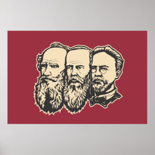 Russian Troika: Tolstoy, Dostoevsky, Chekhov Poster
