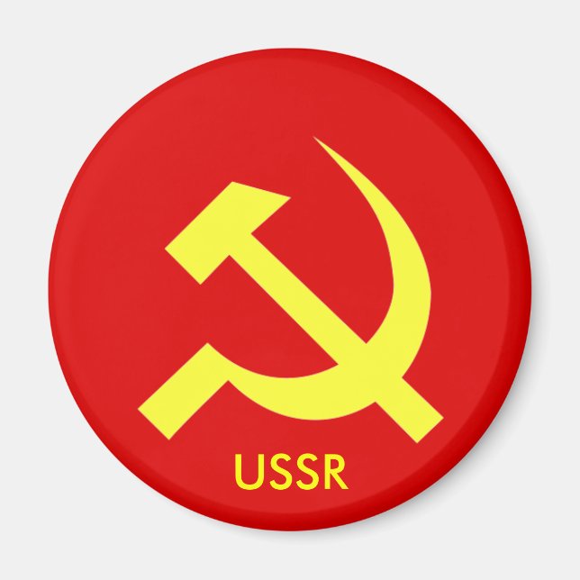 Russian USSR Hammer & Sickle Magnet (Front)