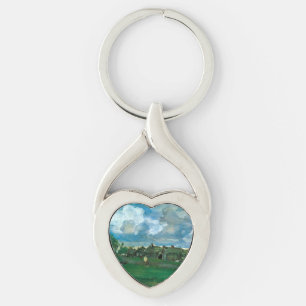 Russian Village Valentin Serov Keychain