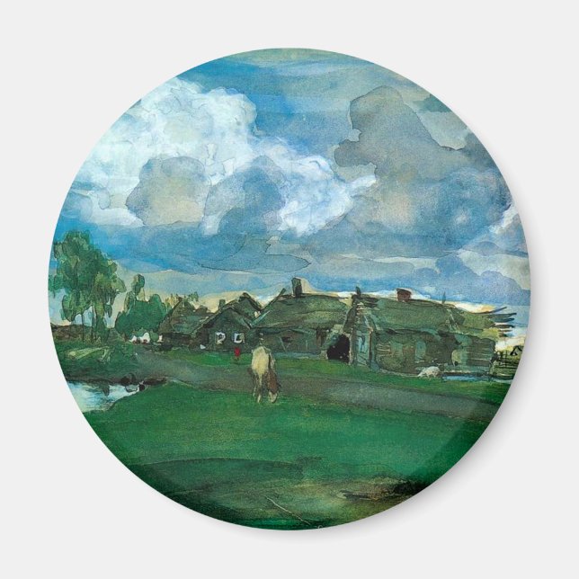 Russian Village Valentin Serov Magnet (Front)