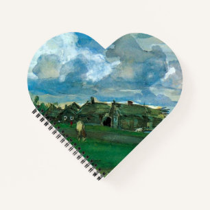 Russian Village Valentin Serov Notebook