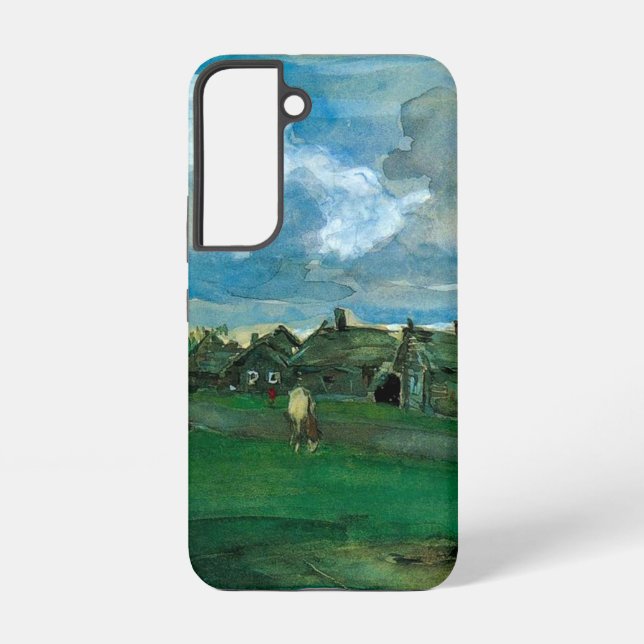 Russian Village Valentin Serov Samsung Galaxy S22 Case (Back)