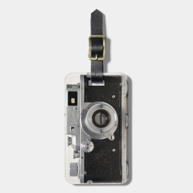 Russian VINTAGE CAMERA Collection Luggage Tag (Front Vertical)