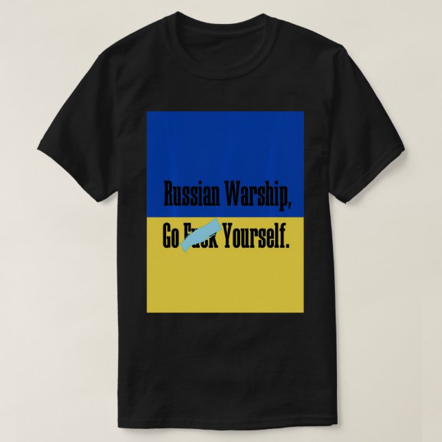 Russian Warship  T-Shirt (Design Front)