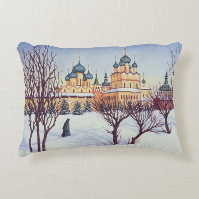 Russian Winter 2004 Decorative Pillow (Front)