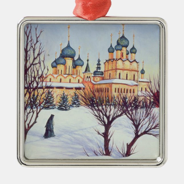 Russian Winter 2004 Metal Ornament (Front)