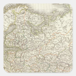 Russie d'Europe - Russia and Europe Square Sticker