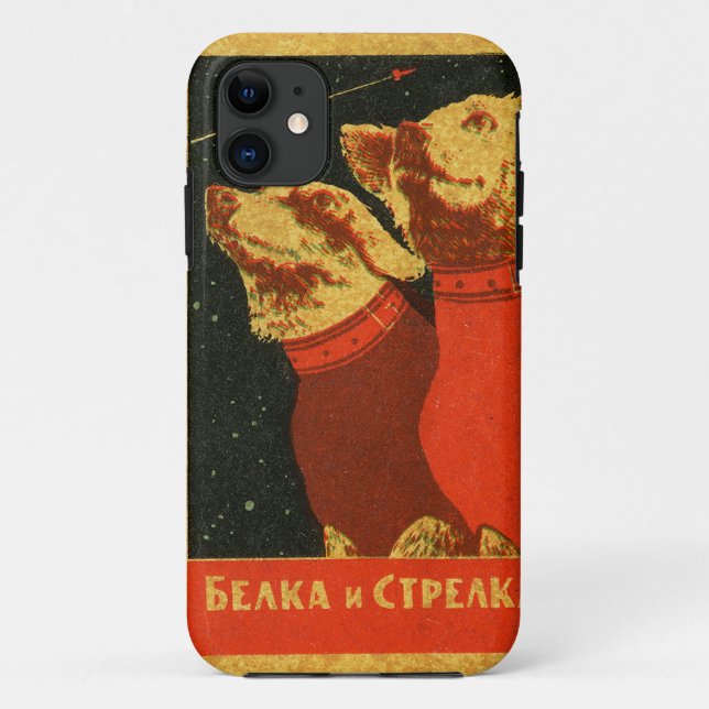 Russion Space Dog iPhone Case (Back)