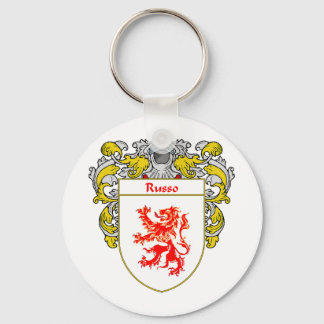 Russo Coat of Arms (Mantled) Keychain