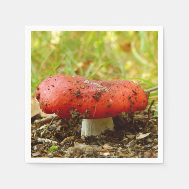 Russula Emetica Paper Napkins (Front)