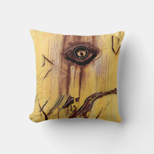 Rust Abstract Art - Cool Fun Unique Throw Pillow