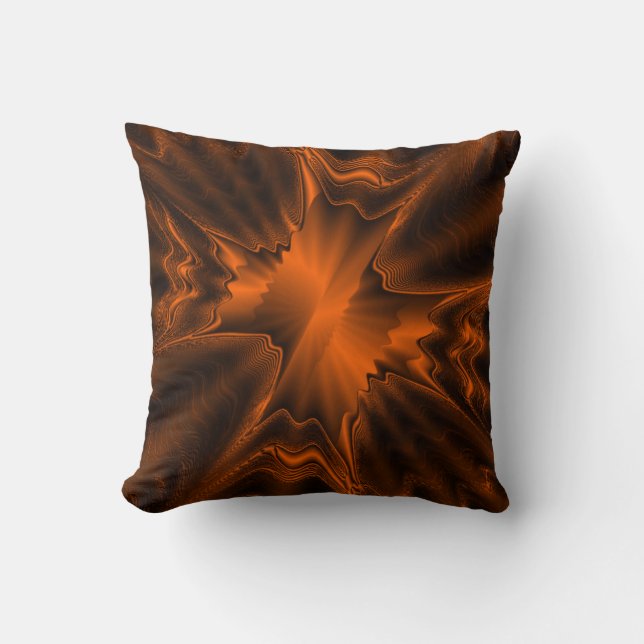 Rust Agate Throw Pillow (Front)