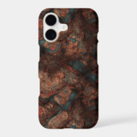 Rust and blue stone