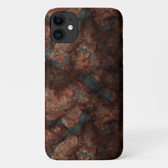 Rust and blue stone Case-Mate iPhone case (Back)