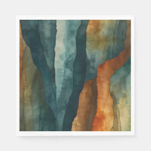 Rust and Teal Napkin