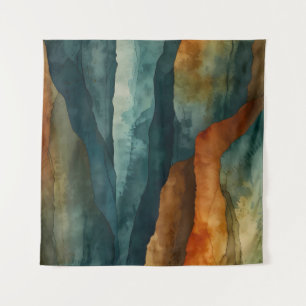 Rust and Teal Tapestry