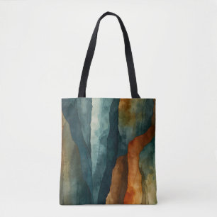 Rust and Teal Tote Bag