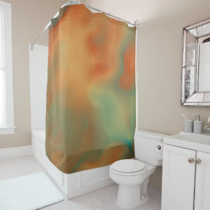 Rust and Turquoise Marble abstract