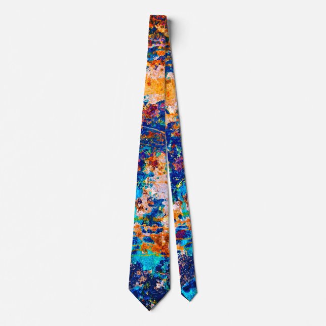 Rust Art Cool Fun Unique  Tie (Front)