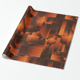 Rust Art Deco Wrapping Paper