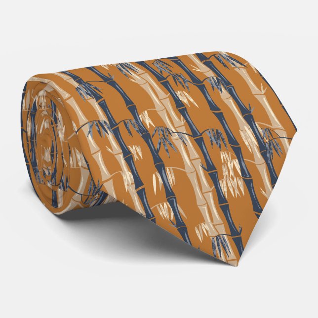 Rust Bamboo Tie (Rolled)