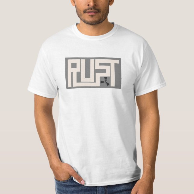 RUST Banner BGWaG T-Shirt (Front)