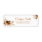 Rust Bohemian And Pampas Grass Wedding Label