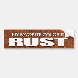 Rust Bumper Sticker