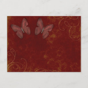 Rust Butterflies Postcard
